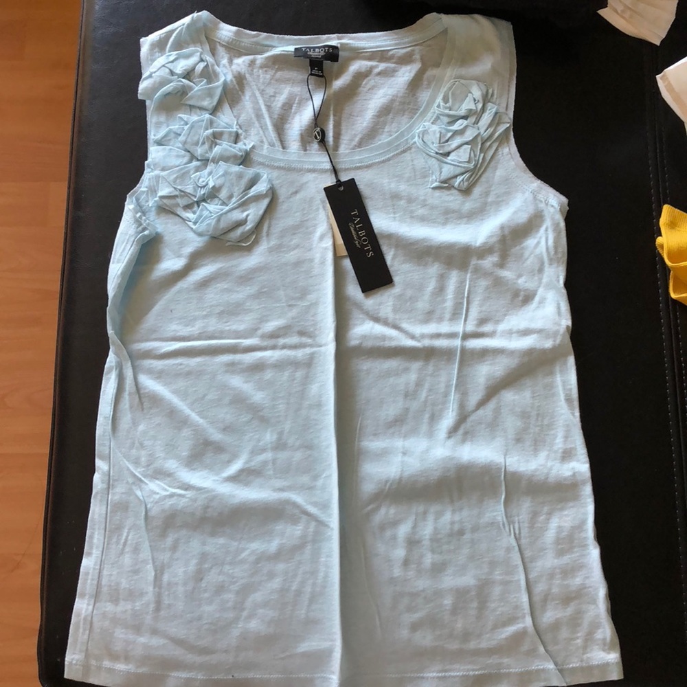 Tank with floral detail